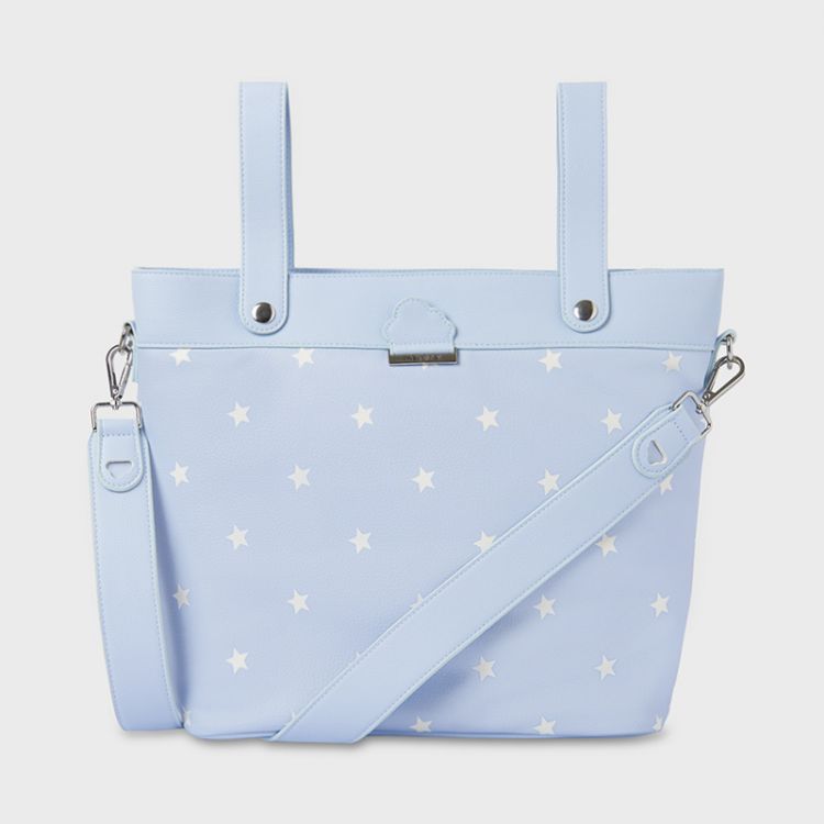 MAYORAL Bolso Maternidad Panera Estrellas Baby Blue MAYORAL