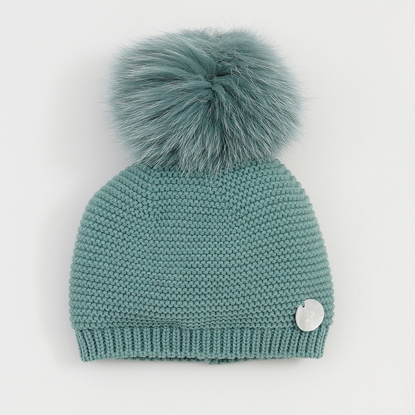 Gorro Pangasa Baby Gorro Bebe Pompon PANGASA Gorro Bobo Con Pompón Verde  Esmeralda PANGASA