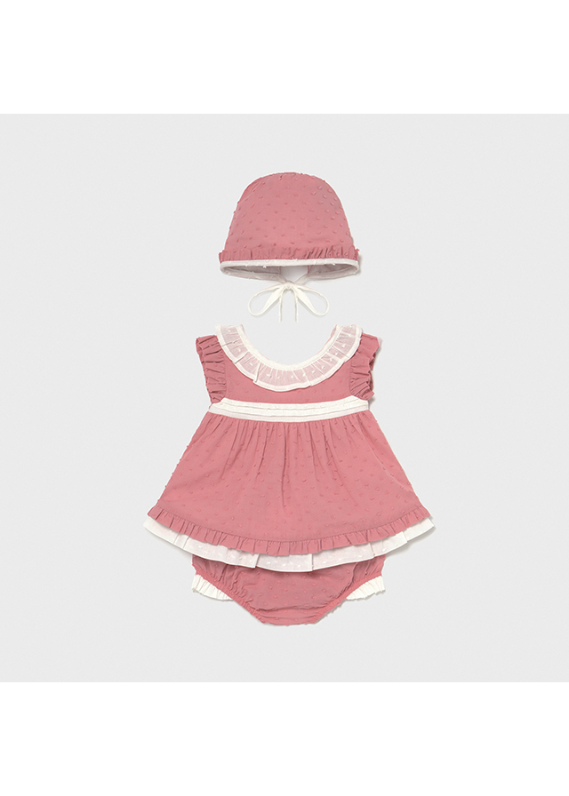 MAYORAL Vestido y capota Macaroon MAYORAL