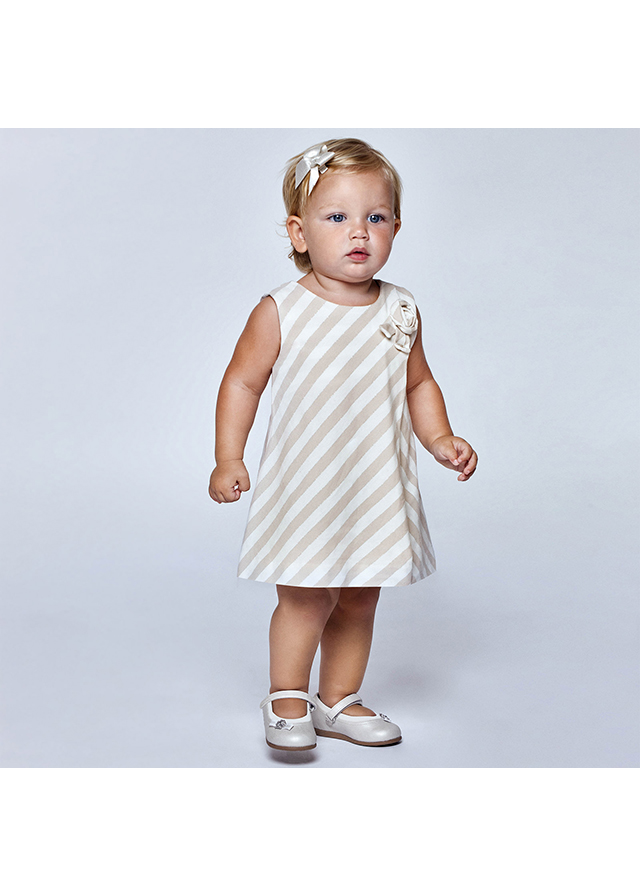 MAYORAL Vestido punto rayas Lino MAYORAL