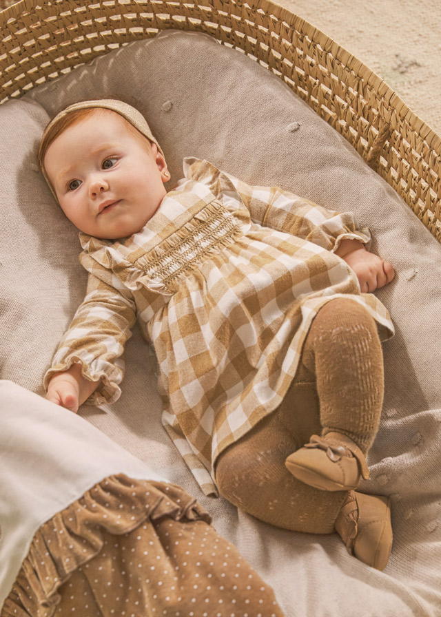Vestidos Niña Vestido Niña Mayoral Nido De Abeja Color Salmón