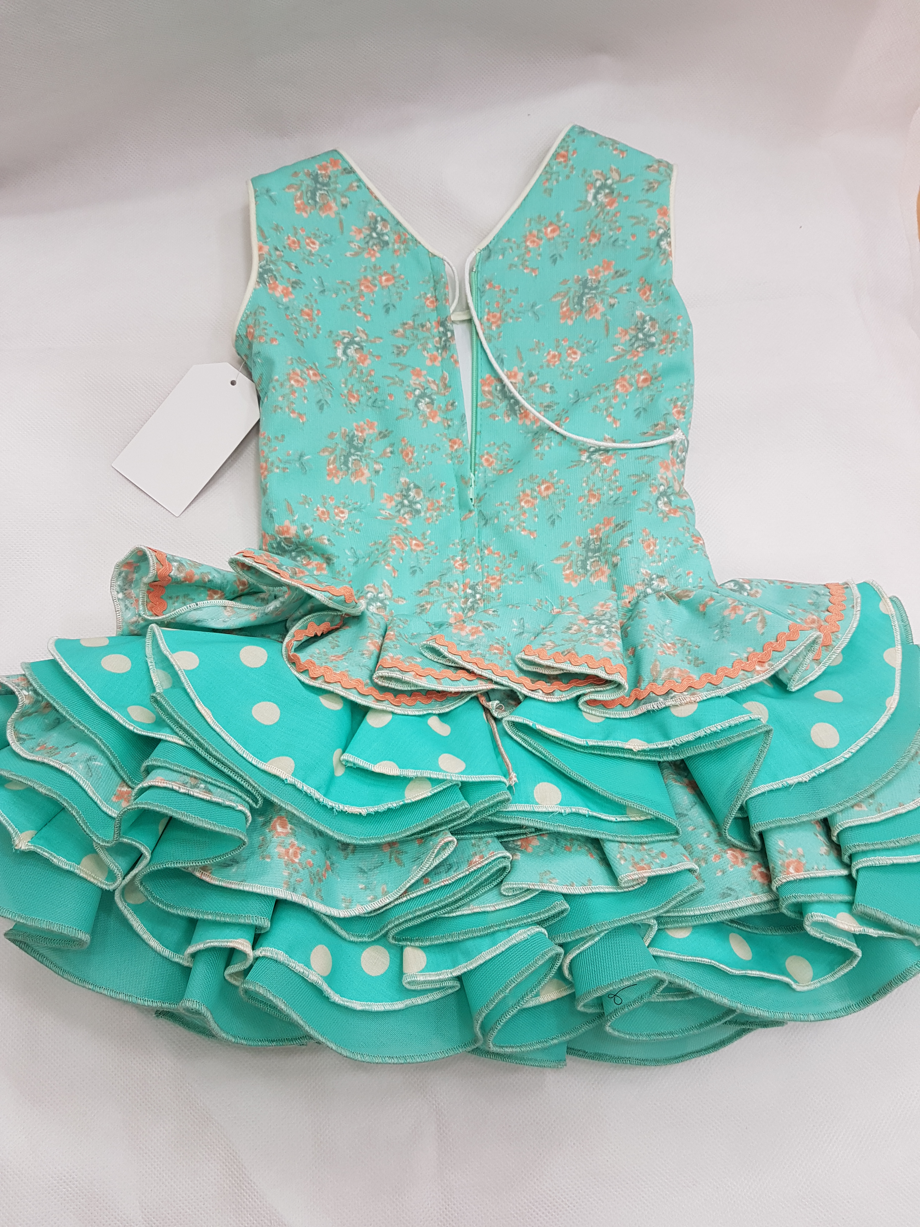 FLAMENCA Vestido Marisol verde agua