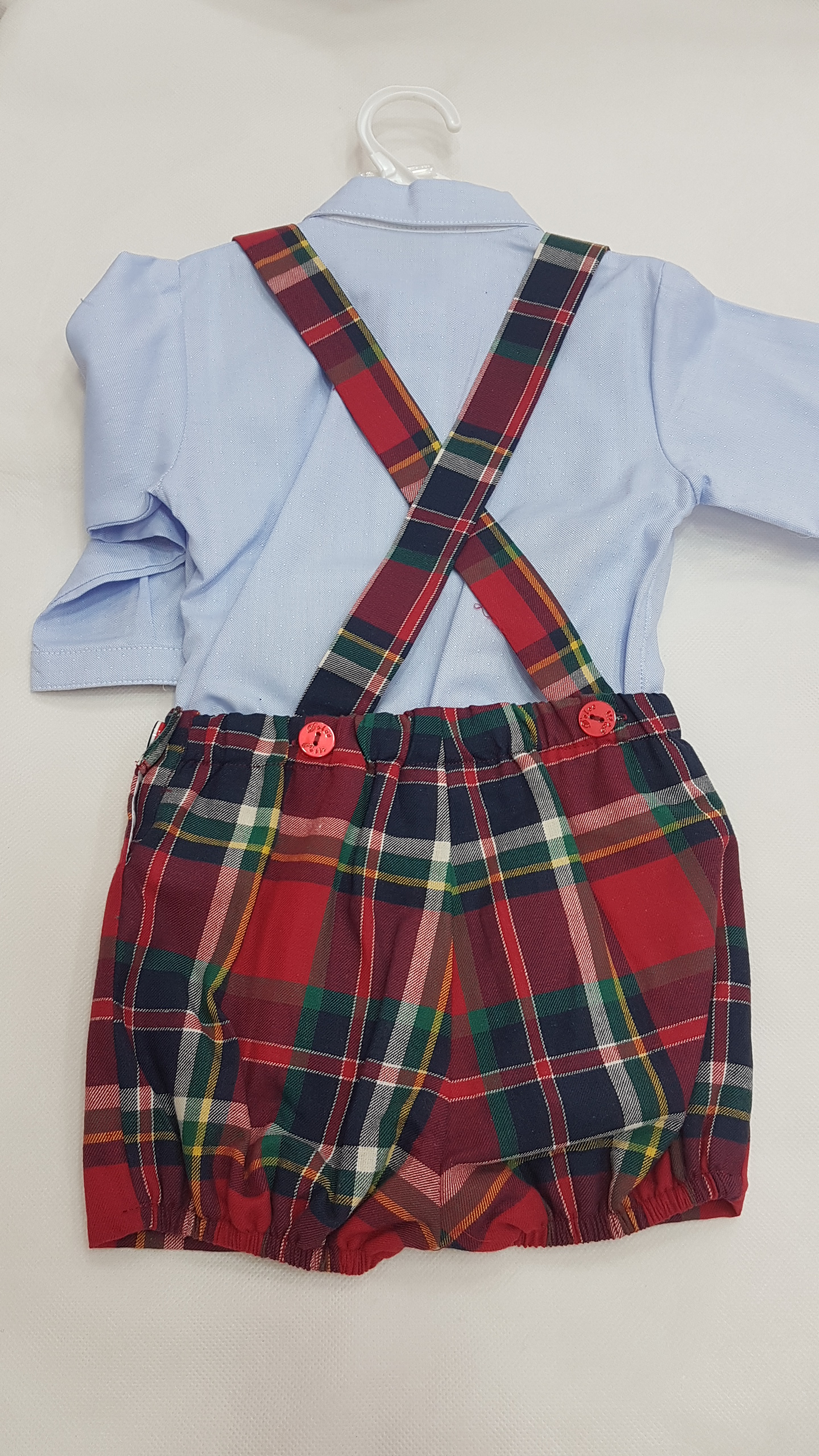 DOLCE PETIT Conjunto ni�o tirantes Escoces