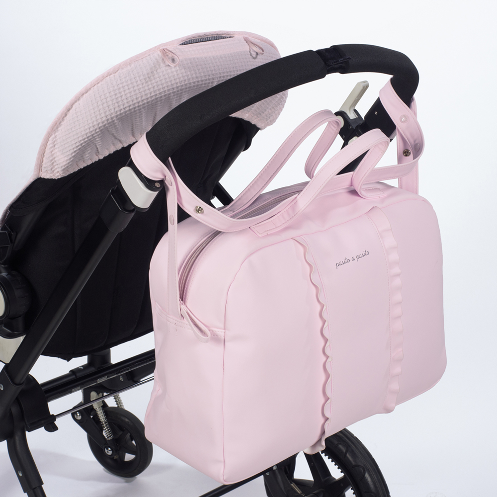 PASITO A PASITO Bolso maternal NIDO VOLANTE rosa PASITO A PASITO