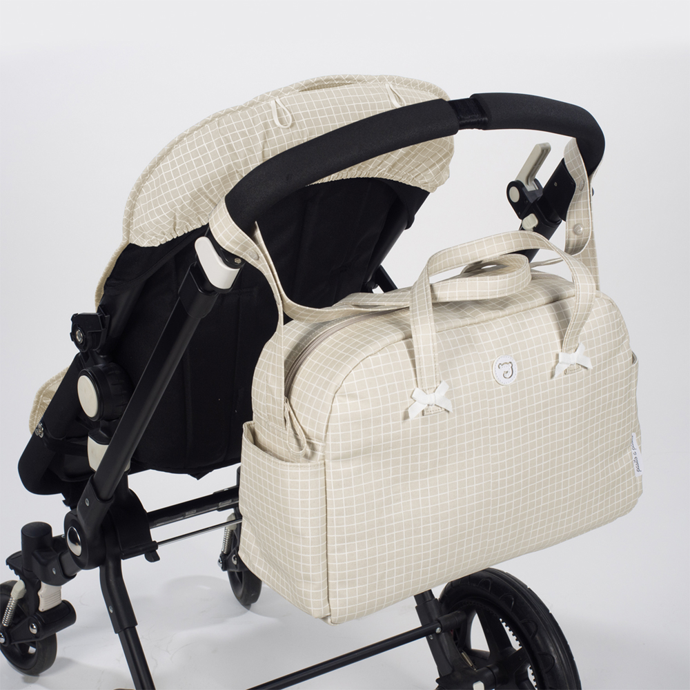 PASITO A PASITO Bolso canastilla Miel beige