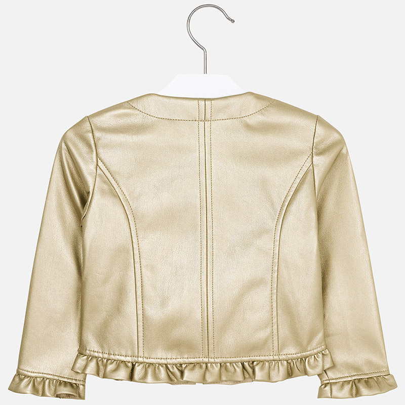 MAYORAL Chaqueta polipiel volante Dorada