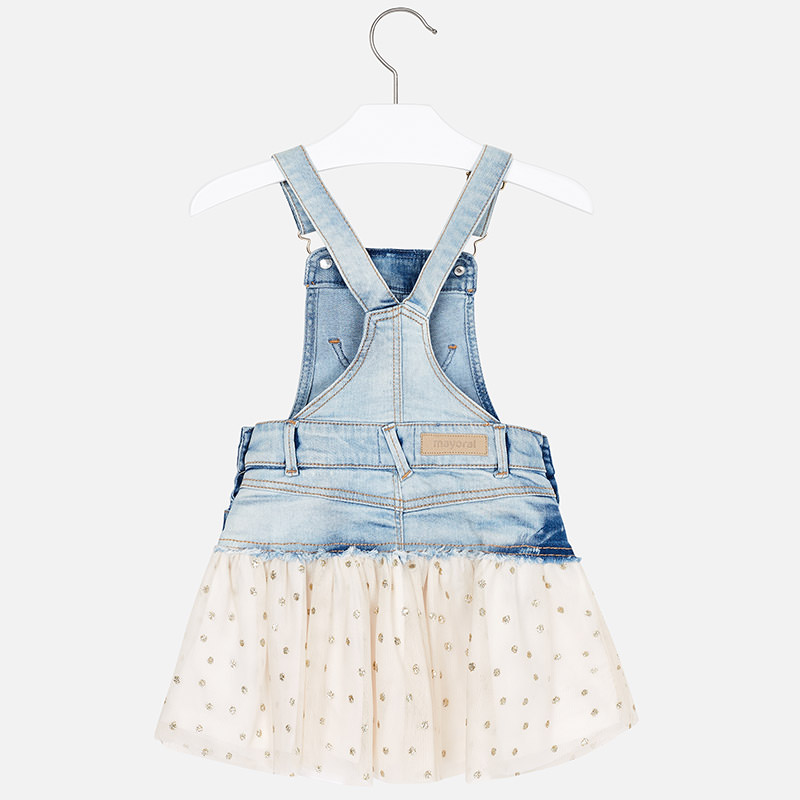 MAYORAL Falda peto tejano tul Glitter