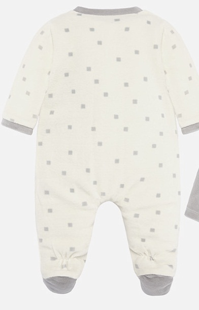 MAYORAL Pijama combinado gris y blanco