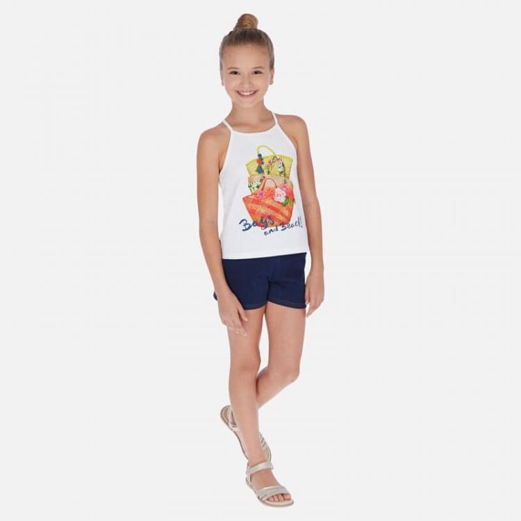 Conjunto Bebé Niña MAYORAL Camiseta Y Short Satinado