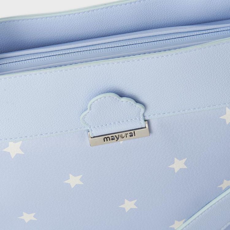 MAYORAL Bolso Maternidad Panera Estrellas Baby Blue