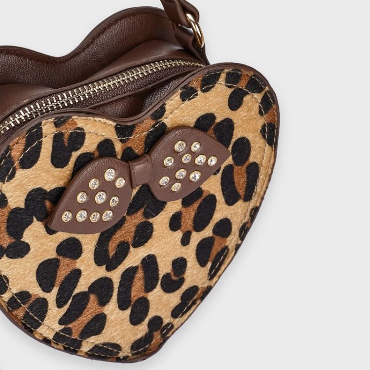 MAYORAL Bolso coraz�n ni�a leopardo