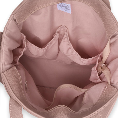 TUC TUC Bolso panera + cambiador love rosa