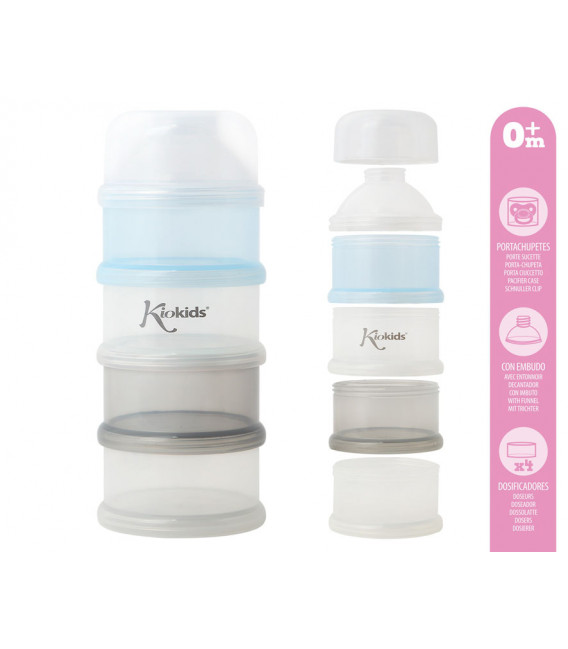 KIOKIDS Dosificador leche en polvo azul 