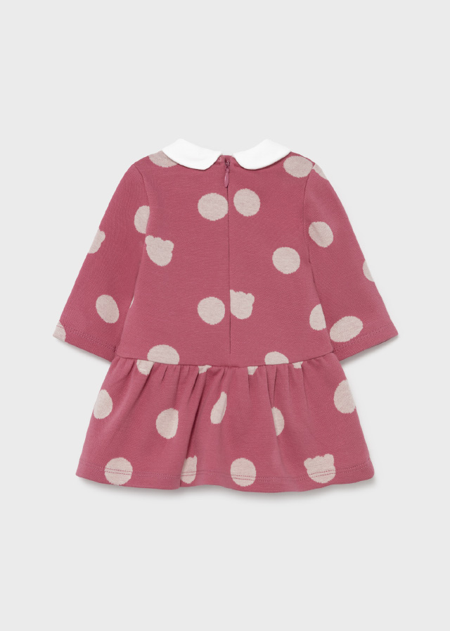 MAYORAL Vestido punto lunares Cranberry