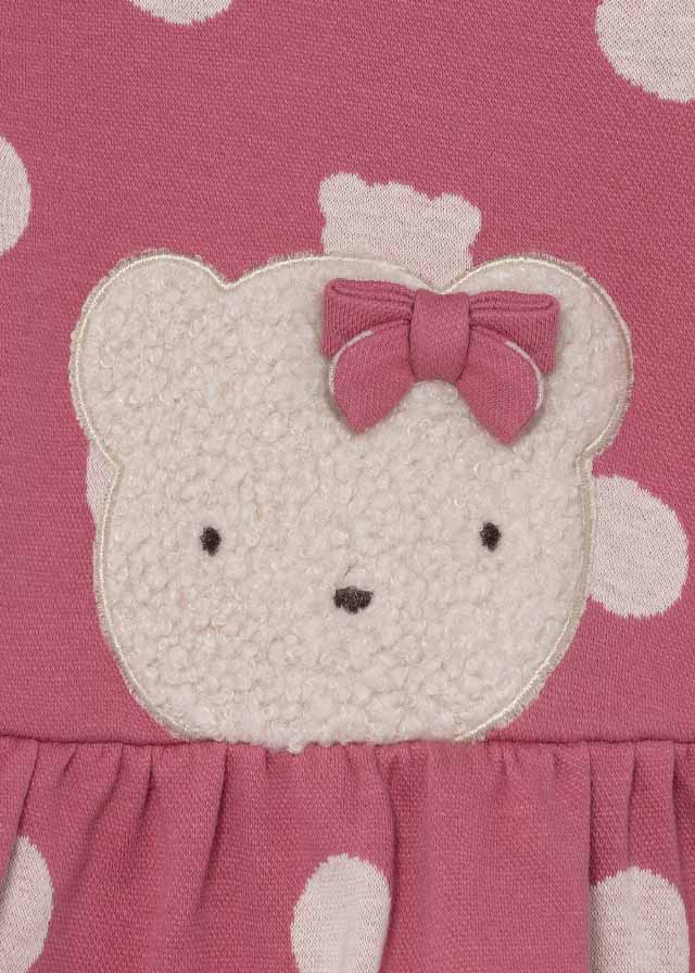MAYORAL Vestido punto lunares Cranberry