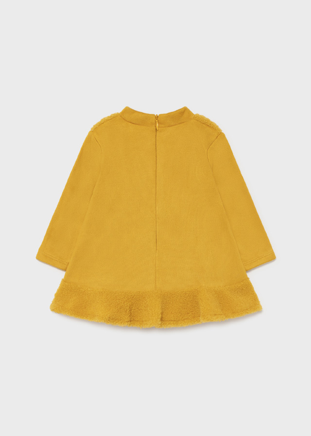 MAYORAL Vestido con bolso Mostaza