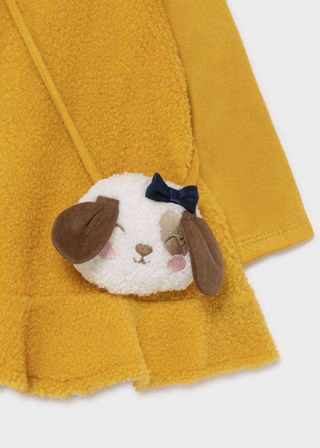 MAYORAL Vestido con bolso Mostaza