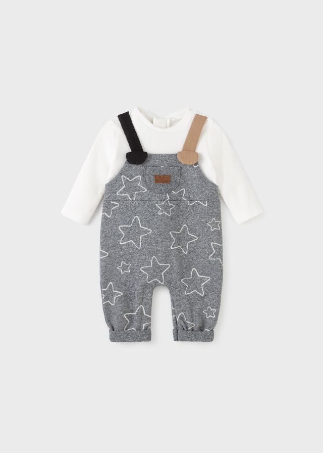 MAYORAL Pelele peto acolchado Gris 