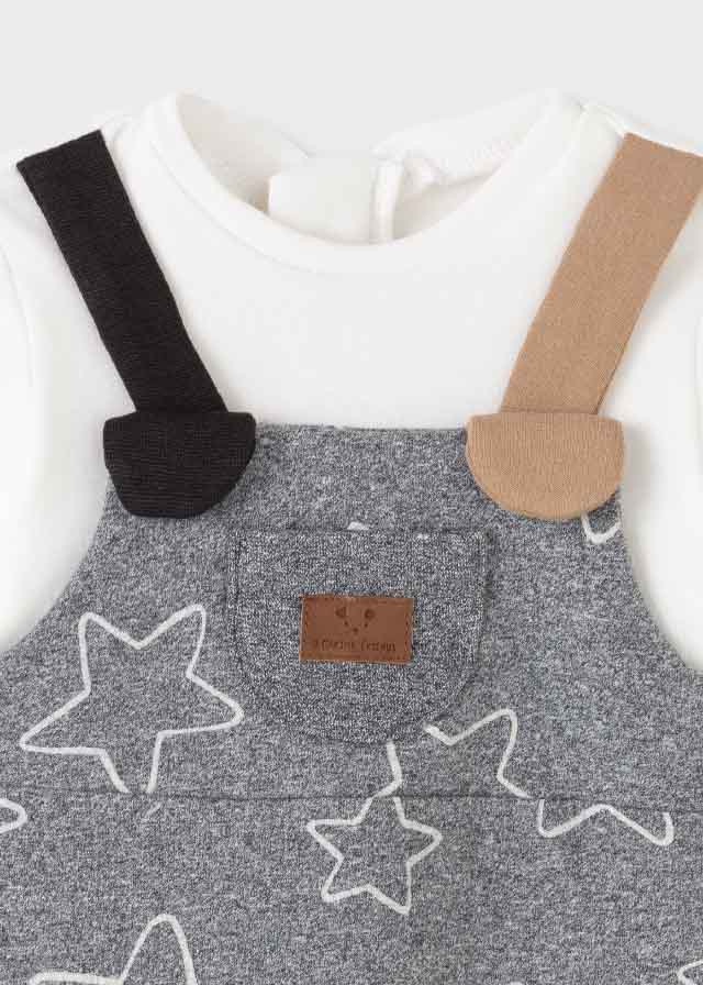 MAYORAL Pelele peto acolchado Gris 