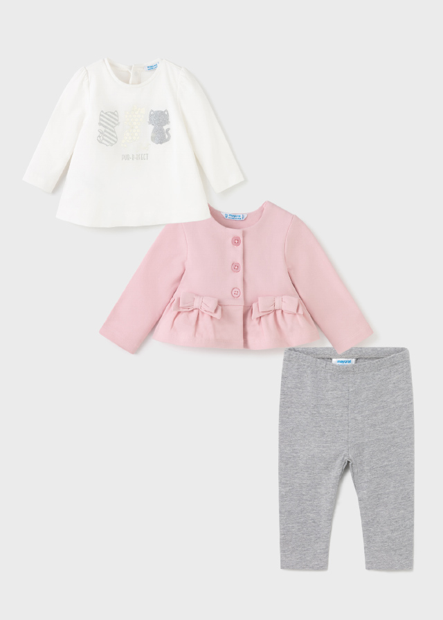 MAYORAL Conjunto leggings 3 piezas Rosa
