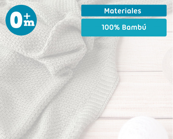 KIOKIDS Mantita Bamb� Gris