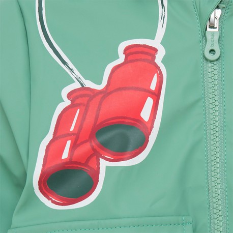 TUC TUC Gabardina con capucha ni�o verde Highlands