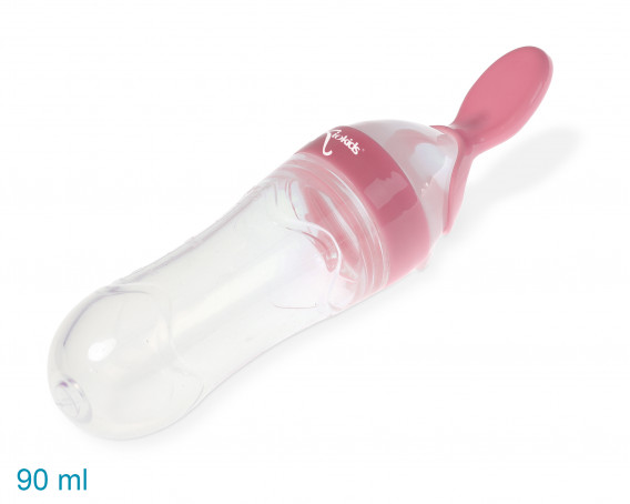 KIOKIDS Cuchara dispensadora de papilla Rosa