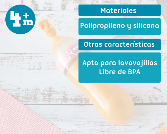 KIOKIDS Cuchara dispensadora de papilla Rosa
