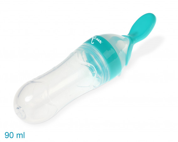 KIOKIDS Cuchara dispensadora de papilla AZUL