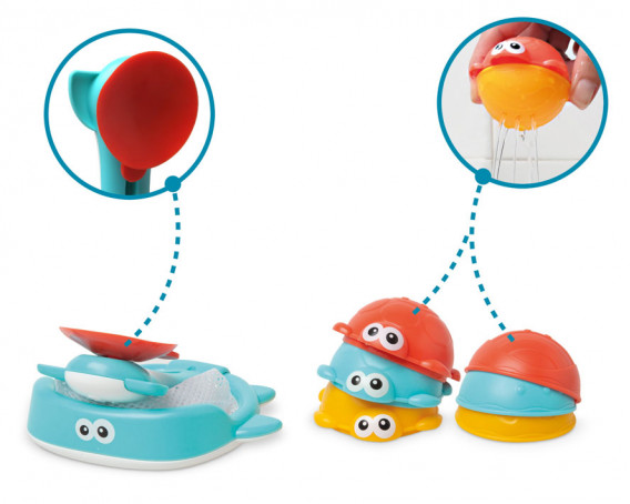 KIOKIDS Canasta y red de pesca 2 en 1 