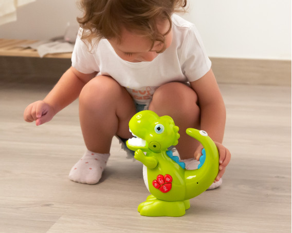 KIOKIDS Juguete dinosaurio interactivo