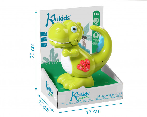 KIOKIDS Juguete dinosaurio interactivo
