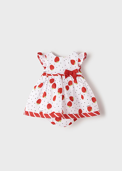 MAYORAL Vestido estampado fresas Red