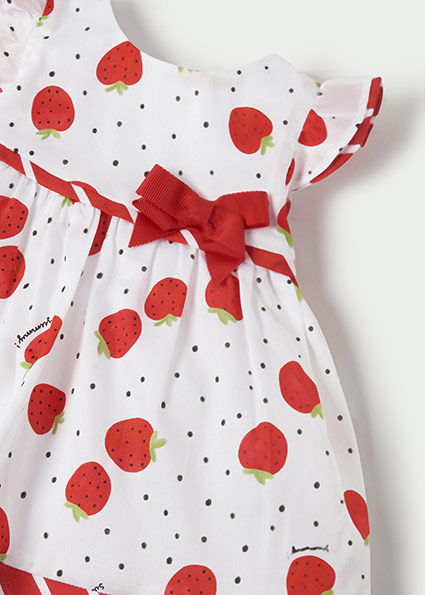 MAYORAL Vestido estampado fresas Red