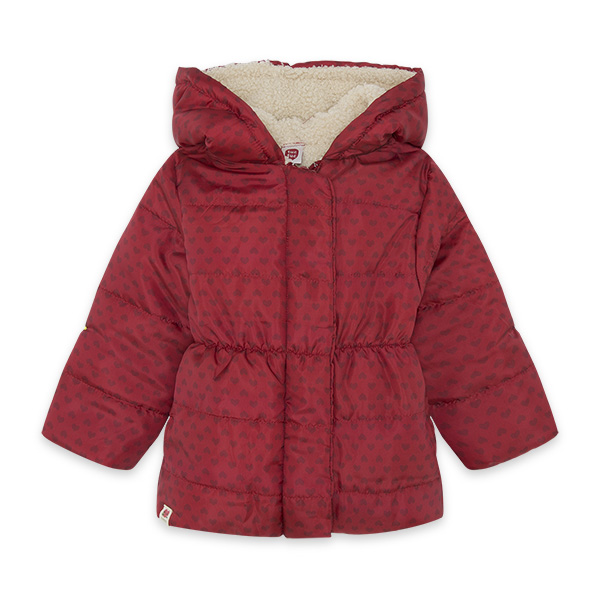 TUC TUC Parka acolchada con capucha ni�a roja Highlands