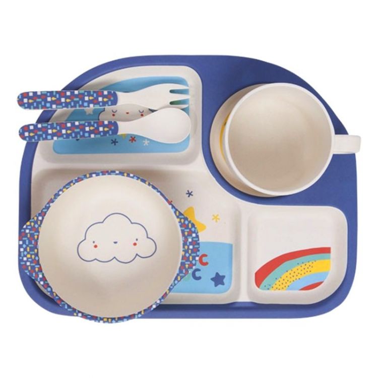 TUC TUC Set vajilla bamb� 5 piezas Enjoy and Dream Azul 