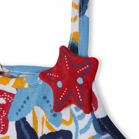 TUC TUC Vestido tirantes estrellas de mar punto Red Submarine 
