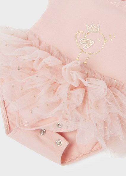 MAYORAL Body tutu y diadema Nude