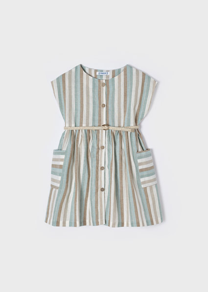 MAYORAL Vestido rayas lino Jade