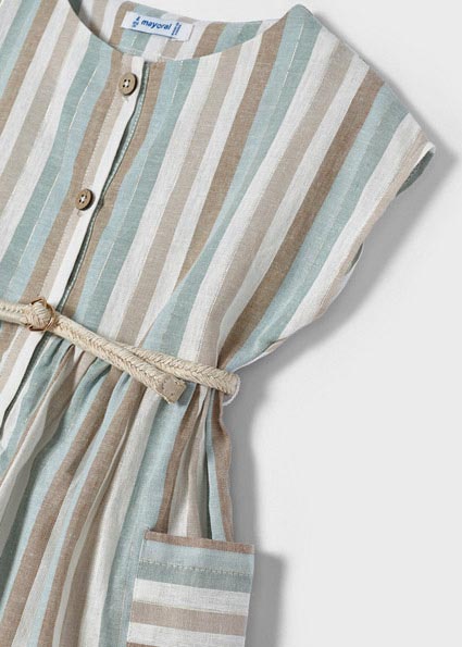 MAYORAL Vestido rayas lino Jade