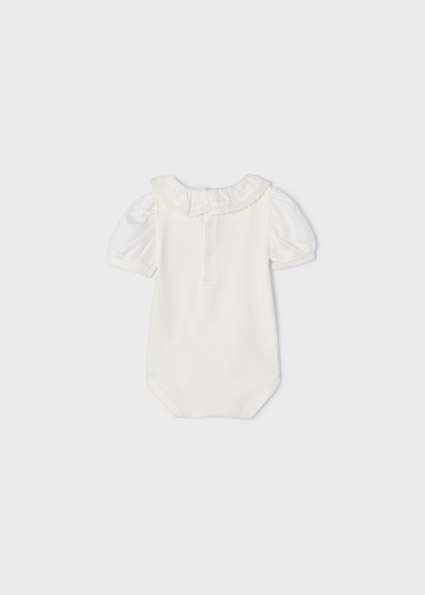 MOYORAL Body cuello volante ECOFRIENDS bebe ni�a crudo