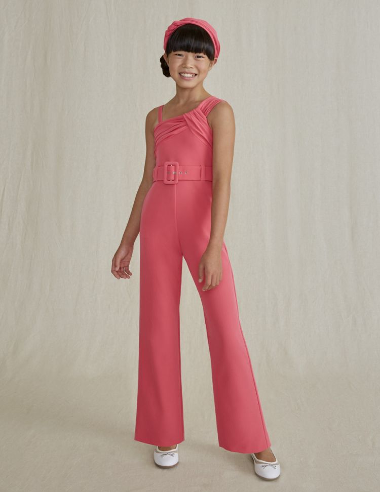 ABEL & LULA Mono crepe asim�trico Fucsia 