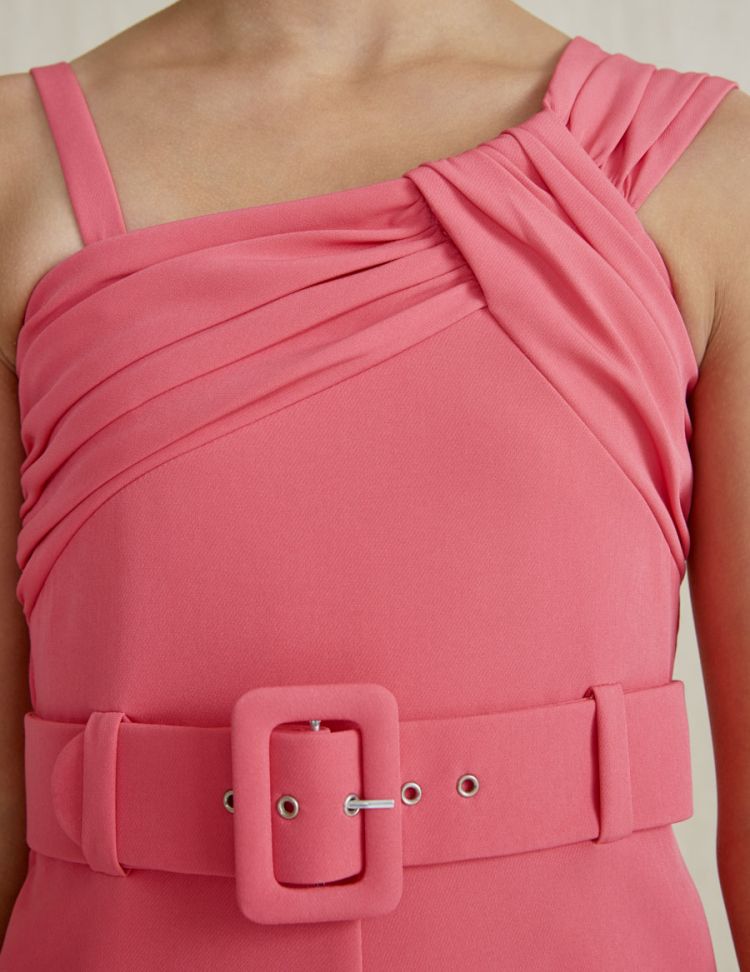 ABEL & LULA Mono crepe asim�trico Fucsia 