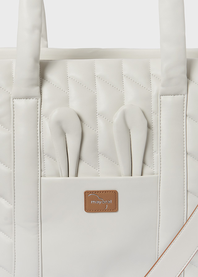 MAYORAL Bolso acolchado orejitas Nata 