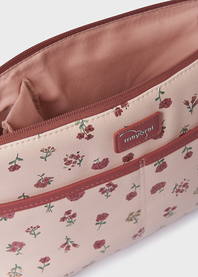 MAYORAL Neceser estampado Flor Rosa 