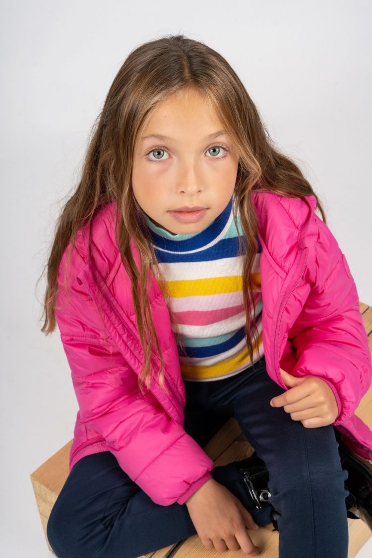 CHARANGA Abrigo de ni�a fucsia acolchado 