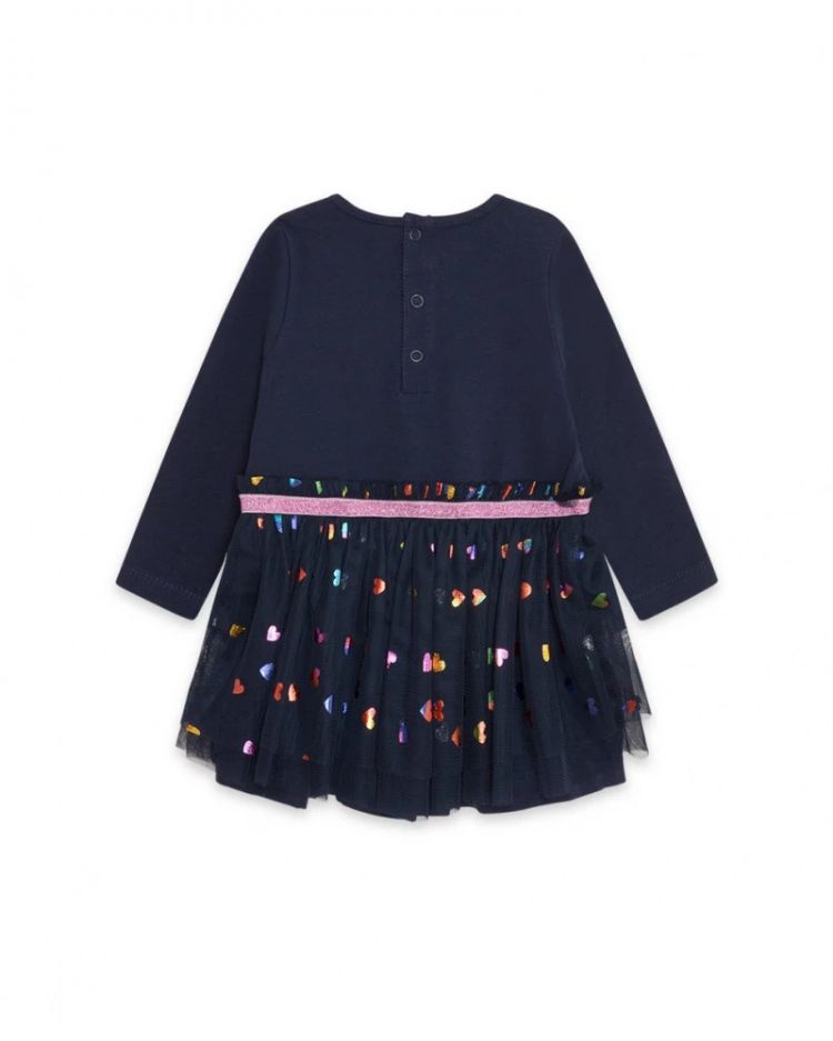 TUC TUC Vestido punto y tul azul ni�a Galaxy friends