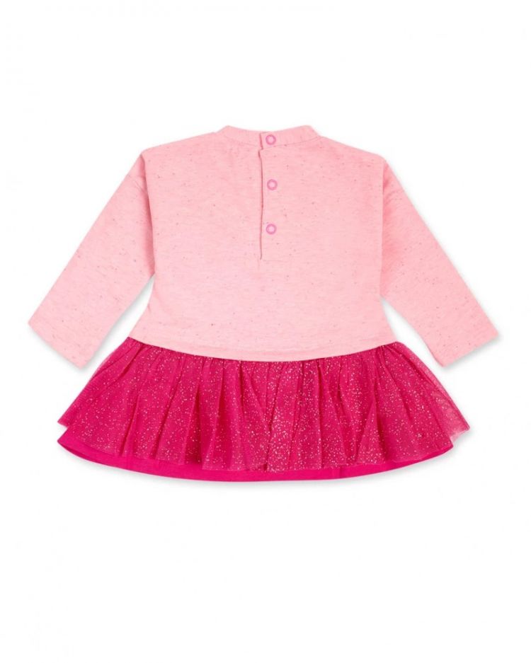 TUC TUC Vestido punto y tul rosa ni�a Magic