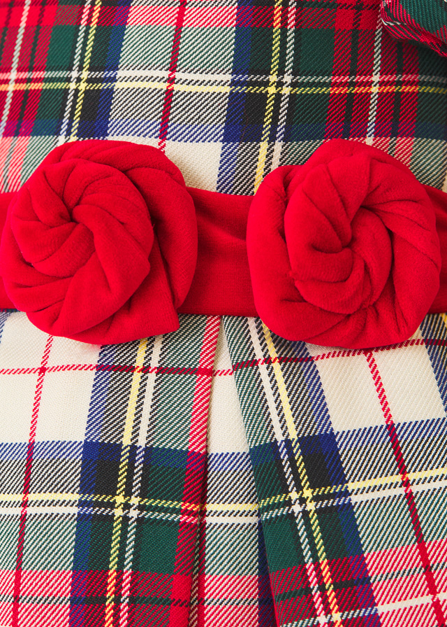 ABEL & LULA Vestido cuadros escoceses ni�a Rojo 