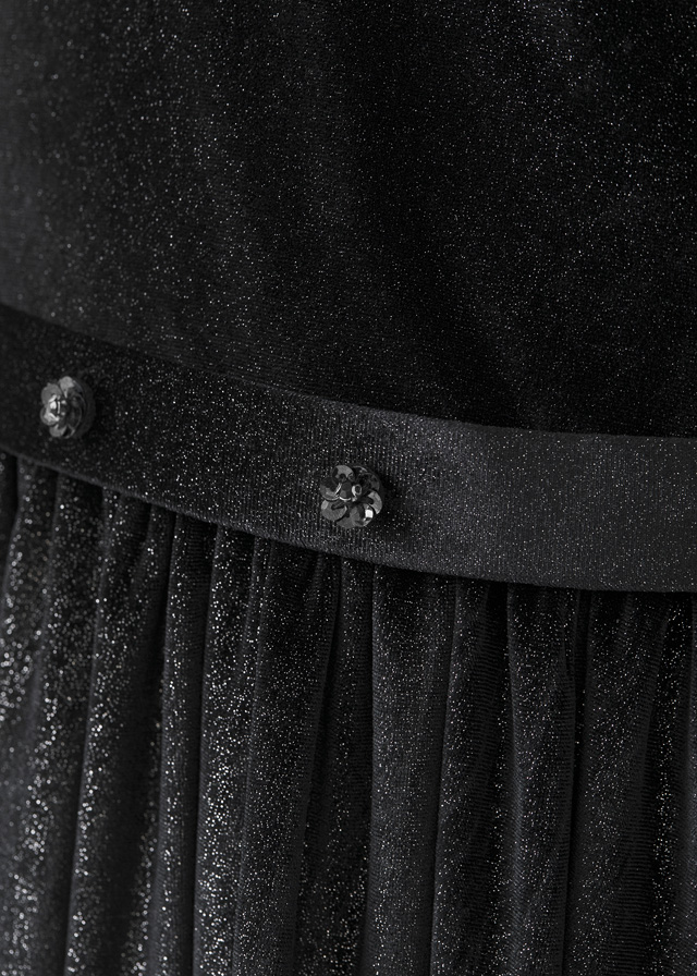 ABEL & LULA Vestido terciopelo glitter ni�a Negro 